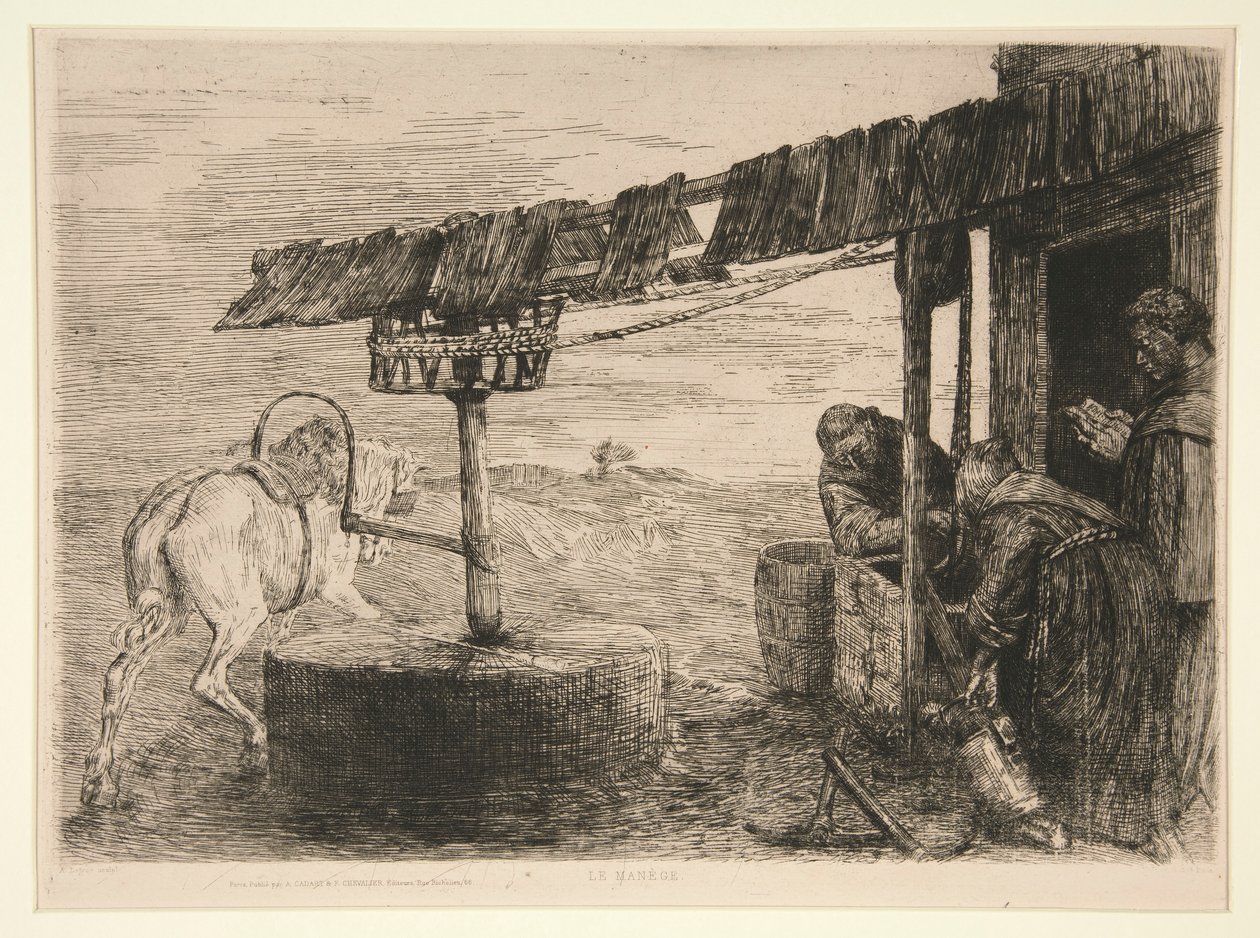 Le Manege (Tredemøllen) av Alphonse Legros