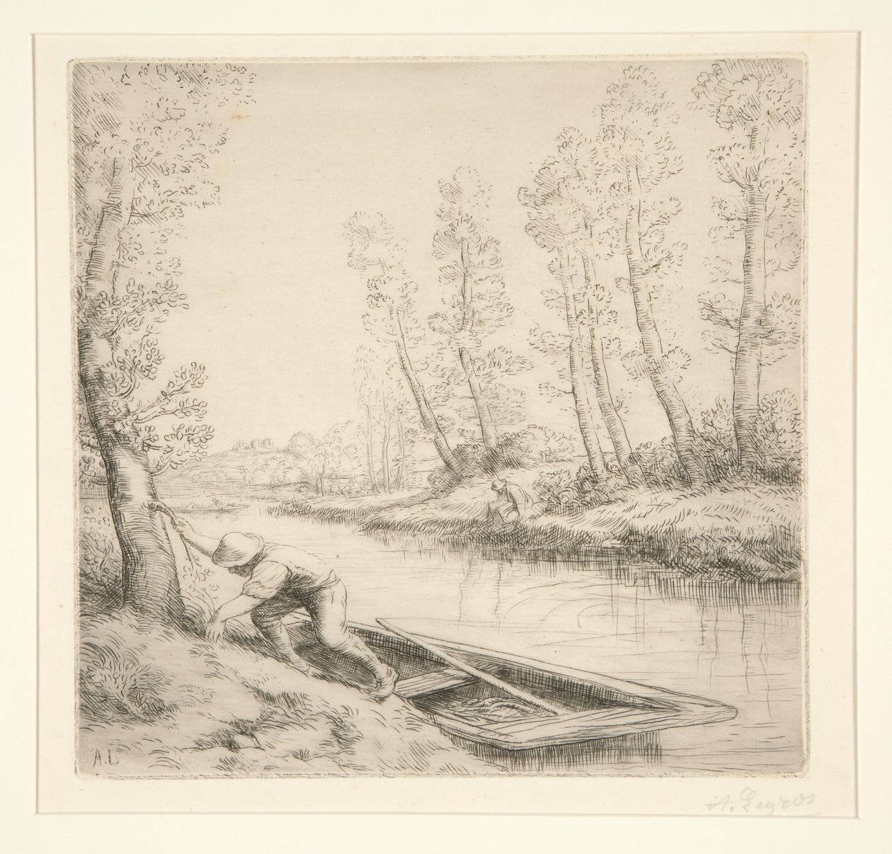 Morgen på elven av Alphonse Legros