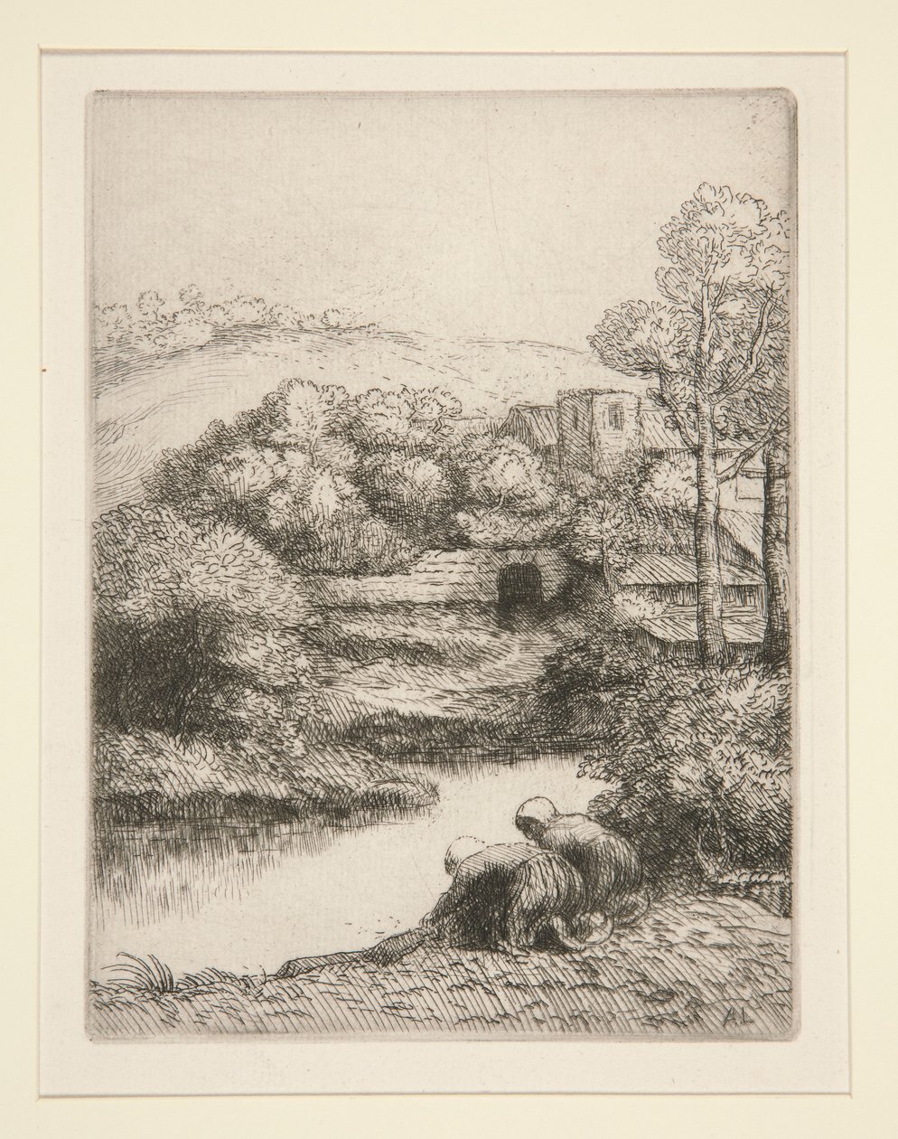 Vaskehus, eller vaskekoner av Alphonse Legros