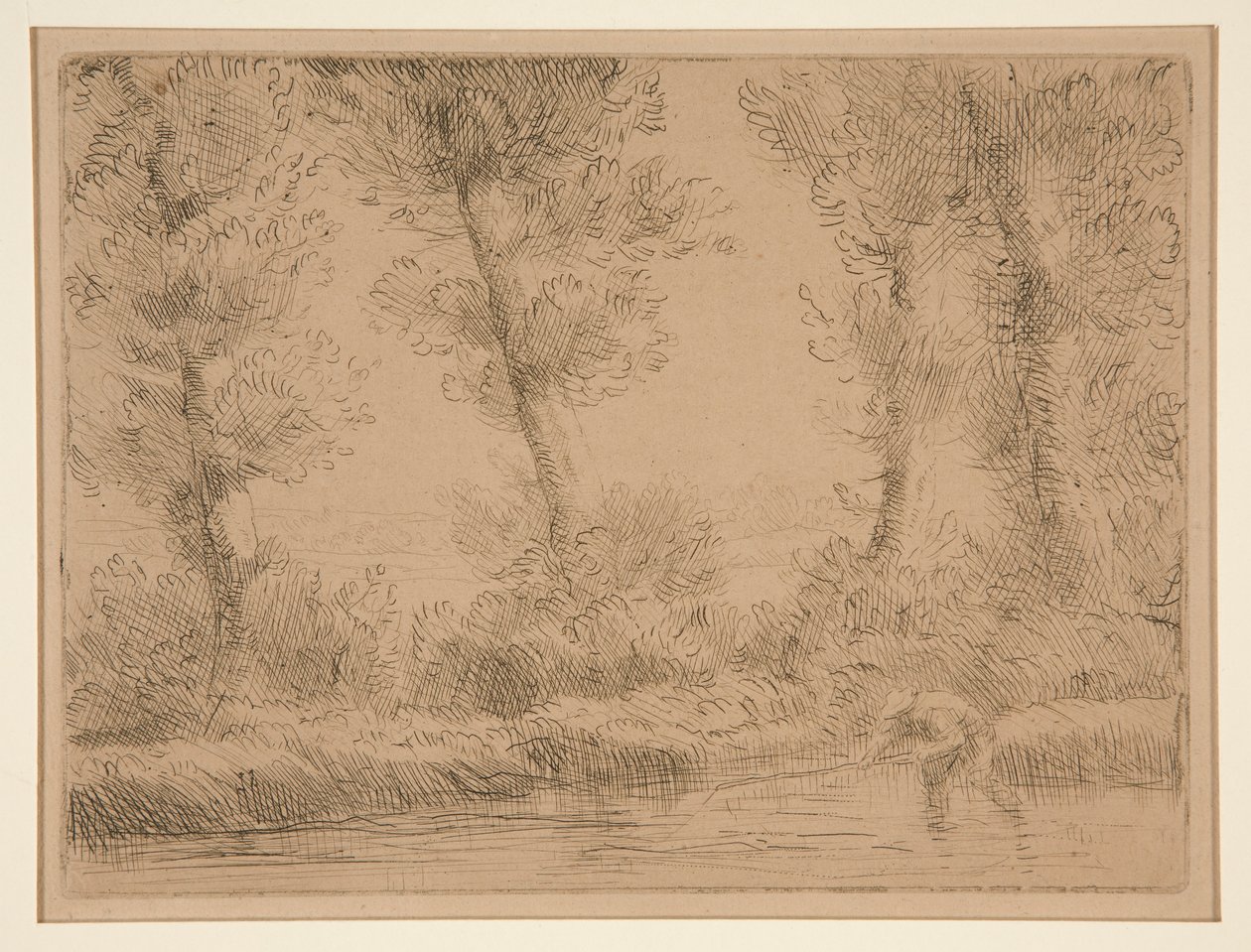 Les Bords de la Liane (The Banks of the Liane) av Alphonse Legros