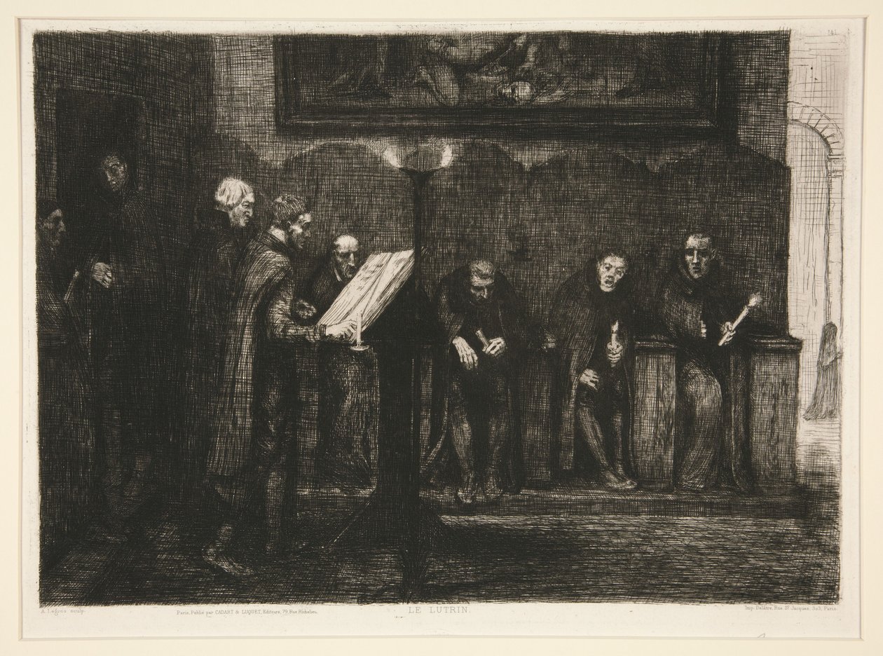 De spanske sangerne - Lesepulten av Alphonse Legros