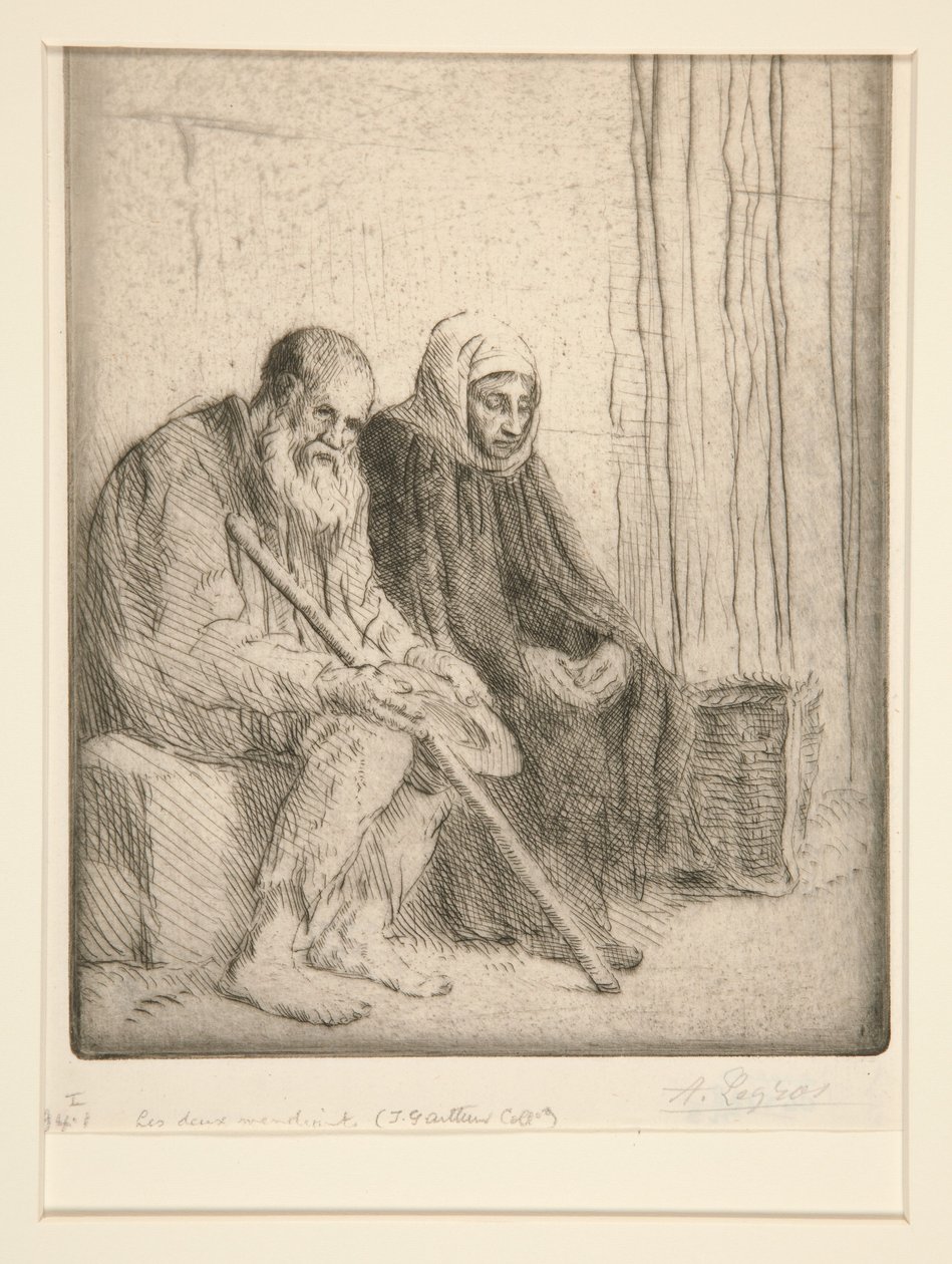 De to tiggerne (Two Beggars) av Alphonse Legros