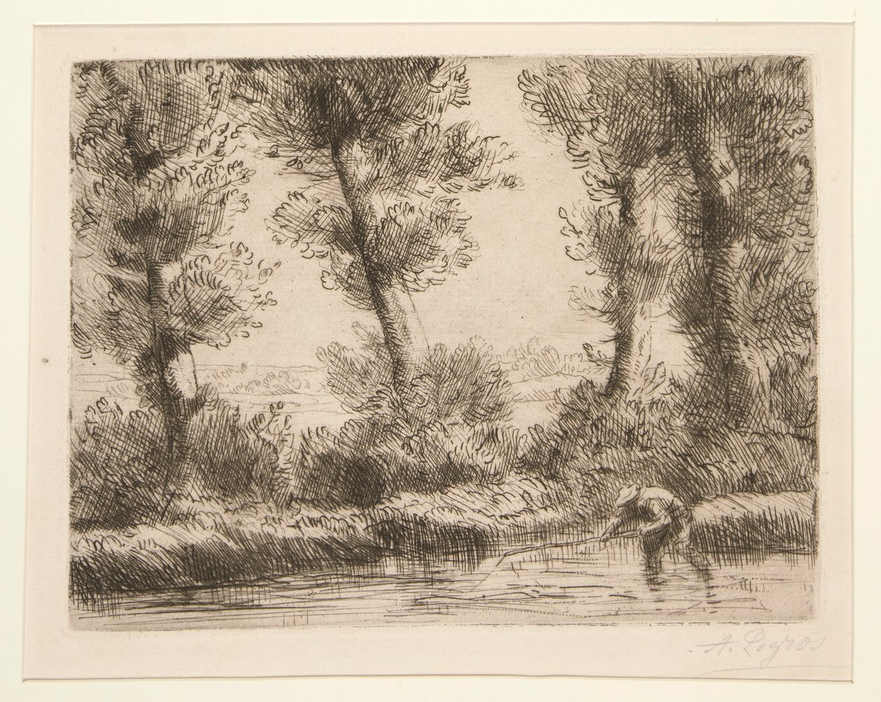 Les bords de la Liane (The Banks of the Liane) av Alphonse Legros