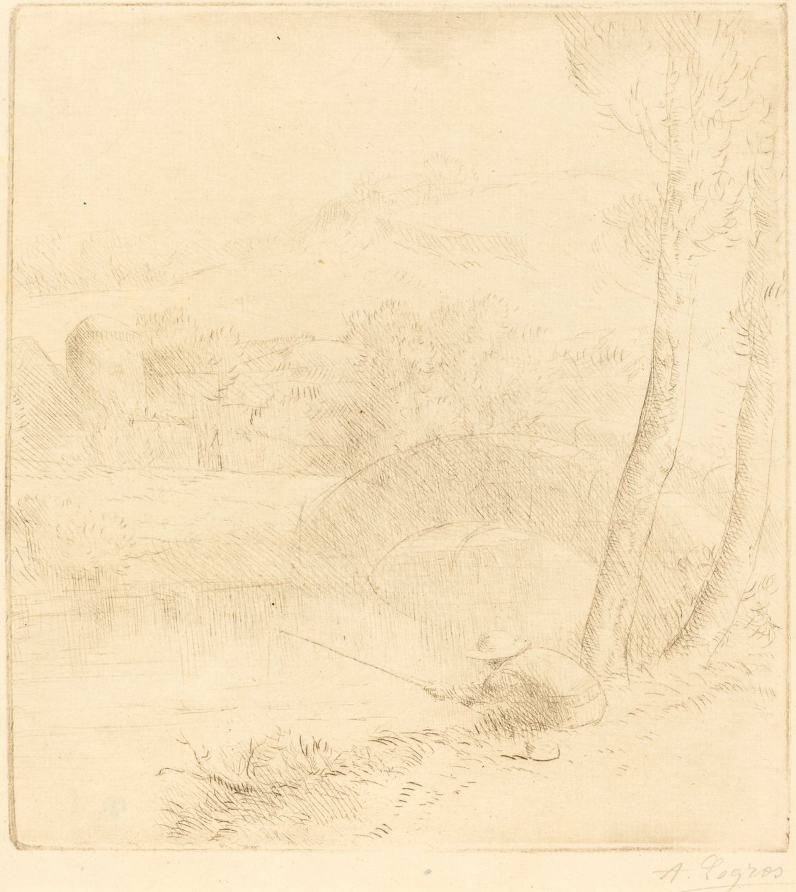 Lille Angler av Alphonse Legros