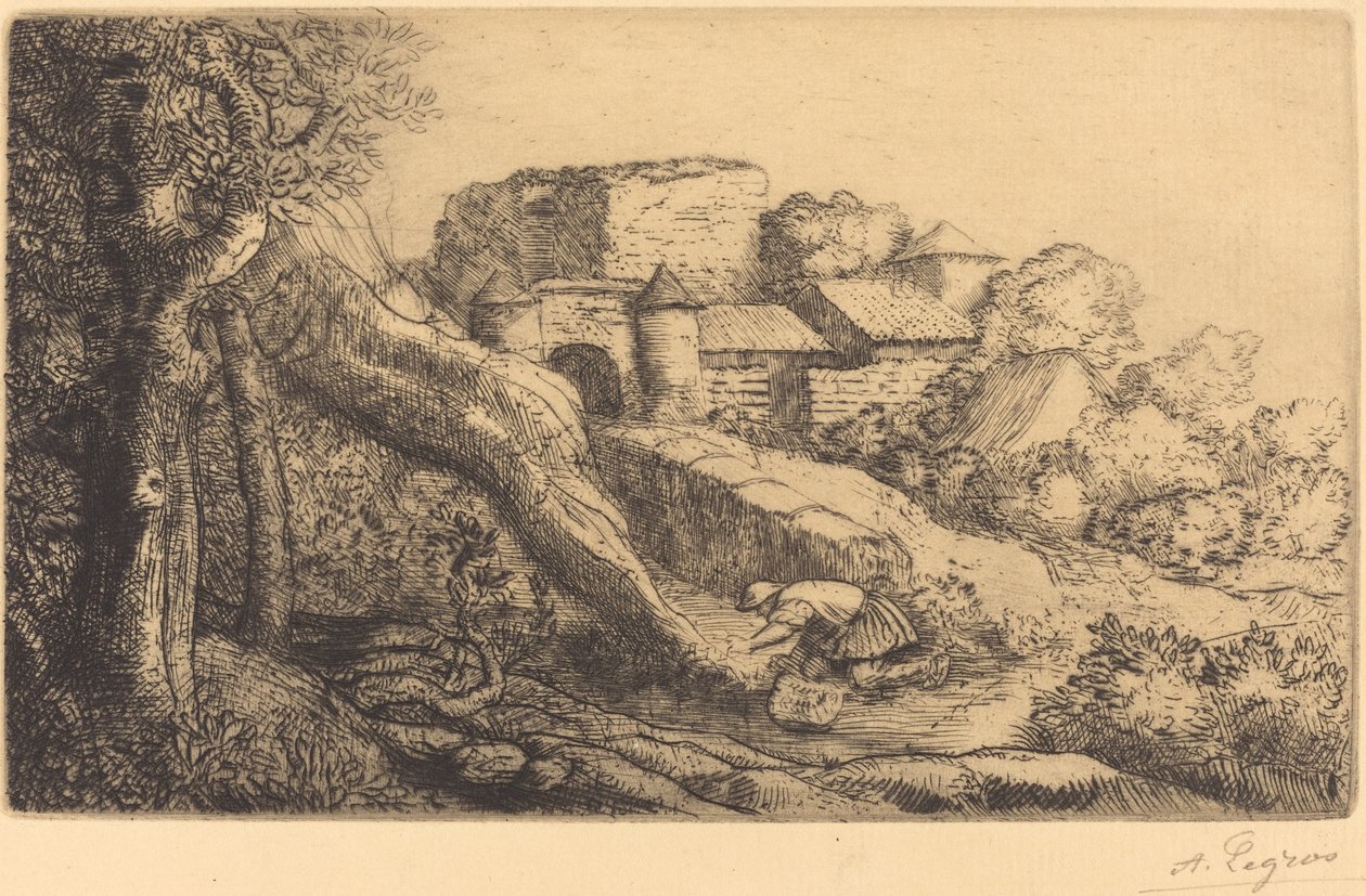 Liten gressbrenner av Alphonse Legros