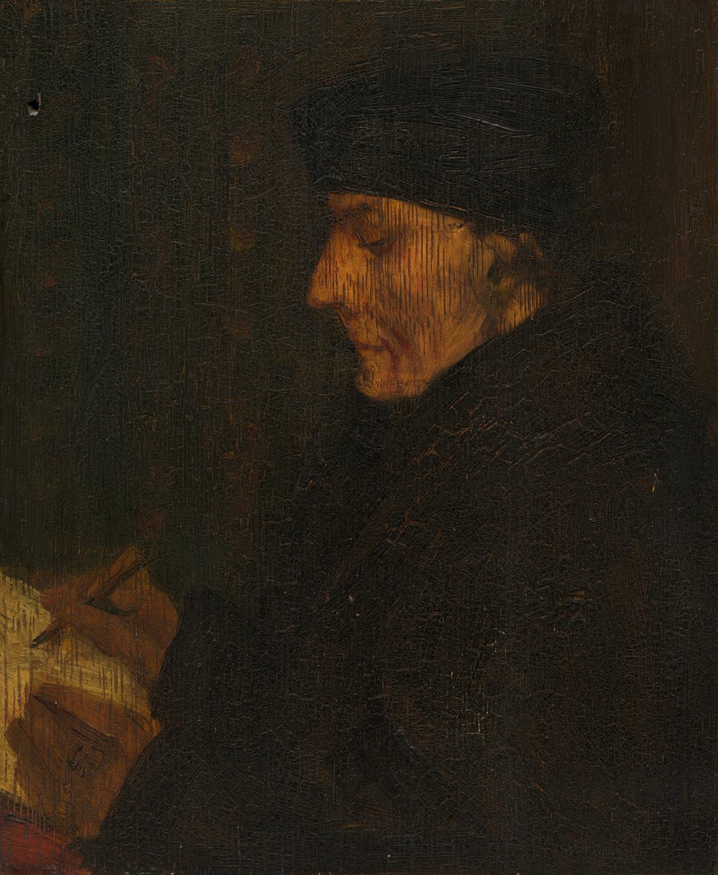 Minnekopi av Holbeins, slutten av 1800-begynnelsen av 1900-tallet. av Alphonse Legros