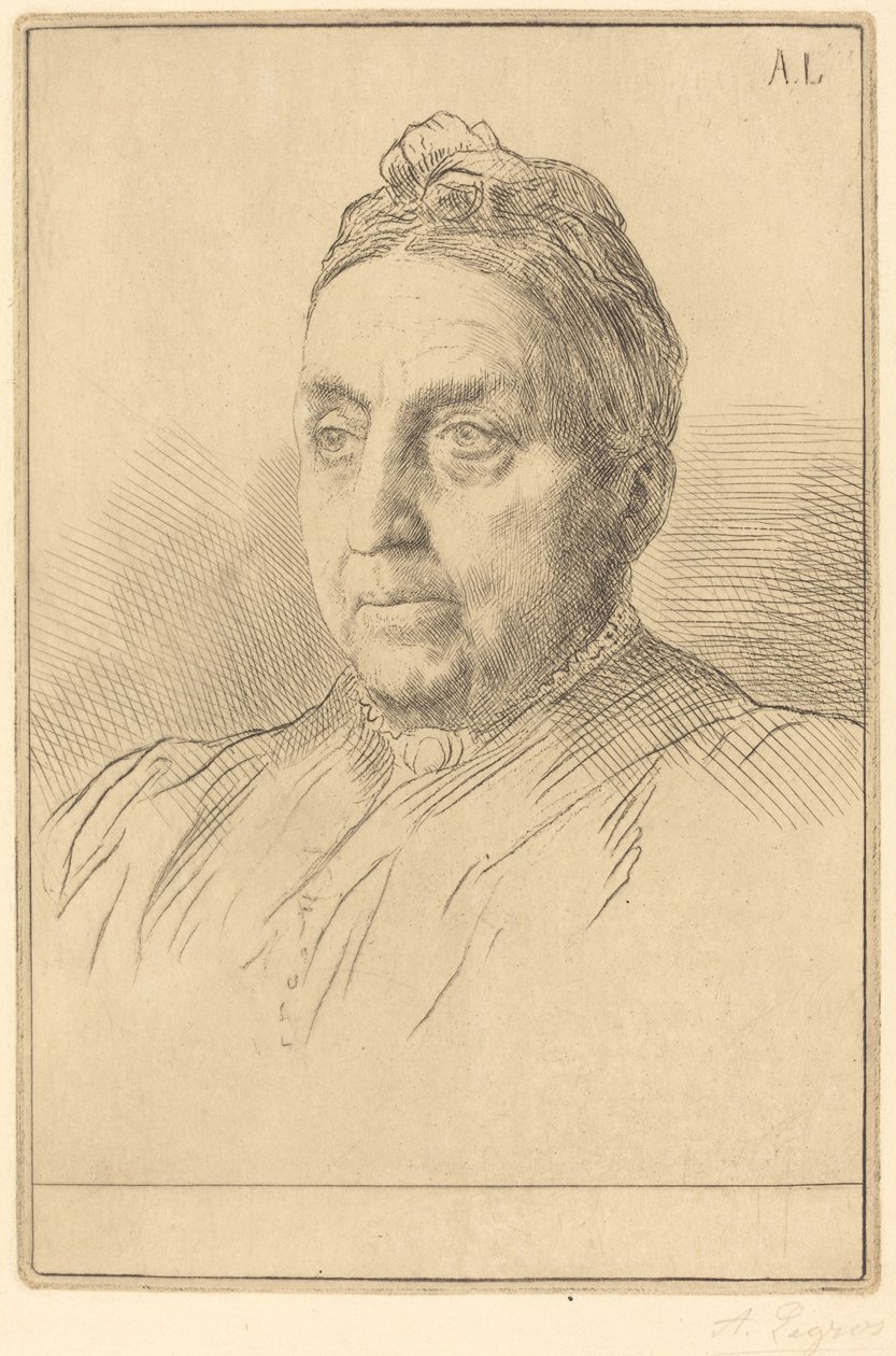 Mme. Kemp, 4. plate. av Alphonse Legros