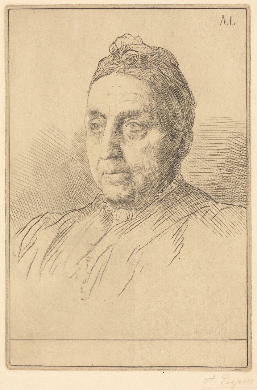 Fru Kemp, fjerde plate av Alphonse Legros