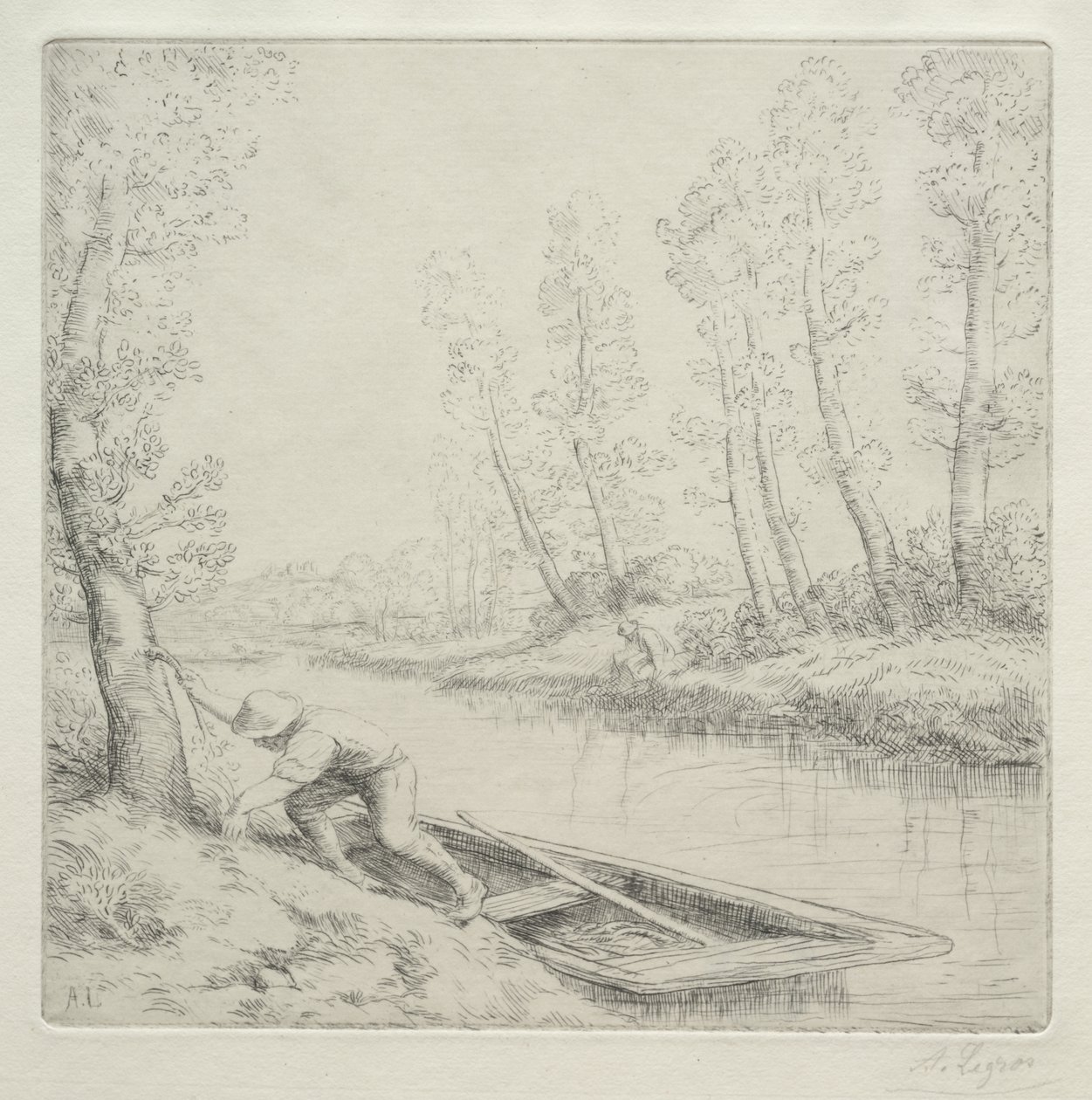 Morgen ved elven av Alphonse Legros