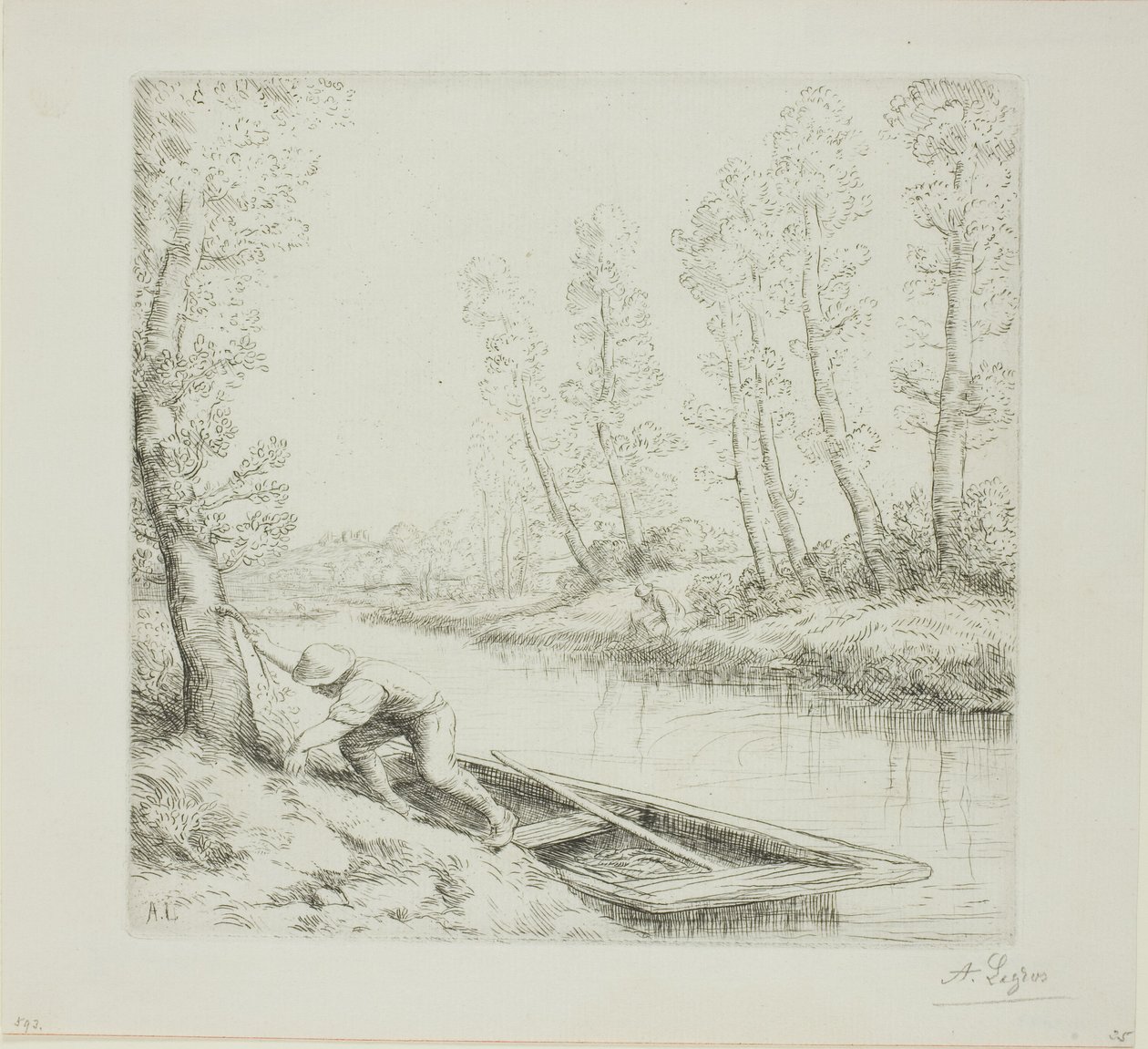 Morgen på elven av Alphonse Legros