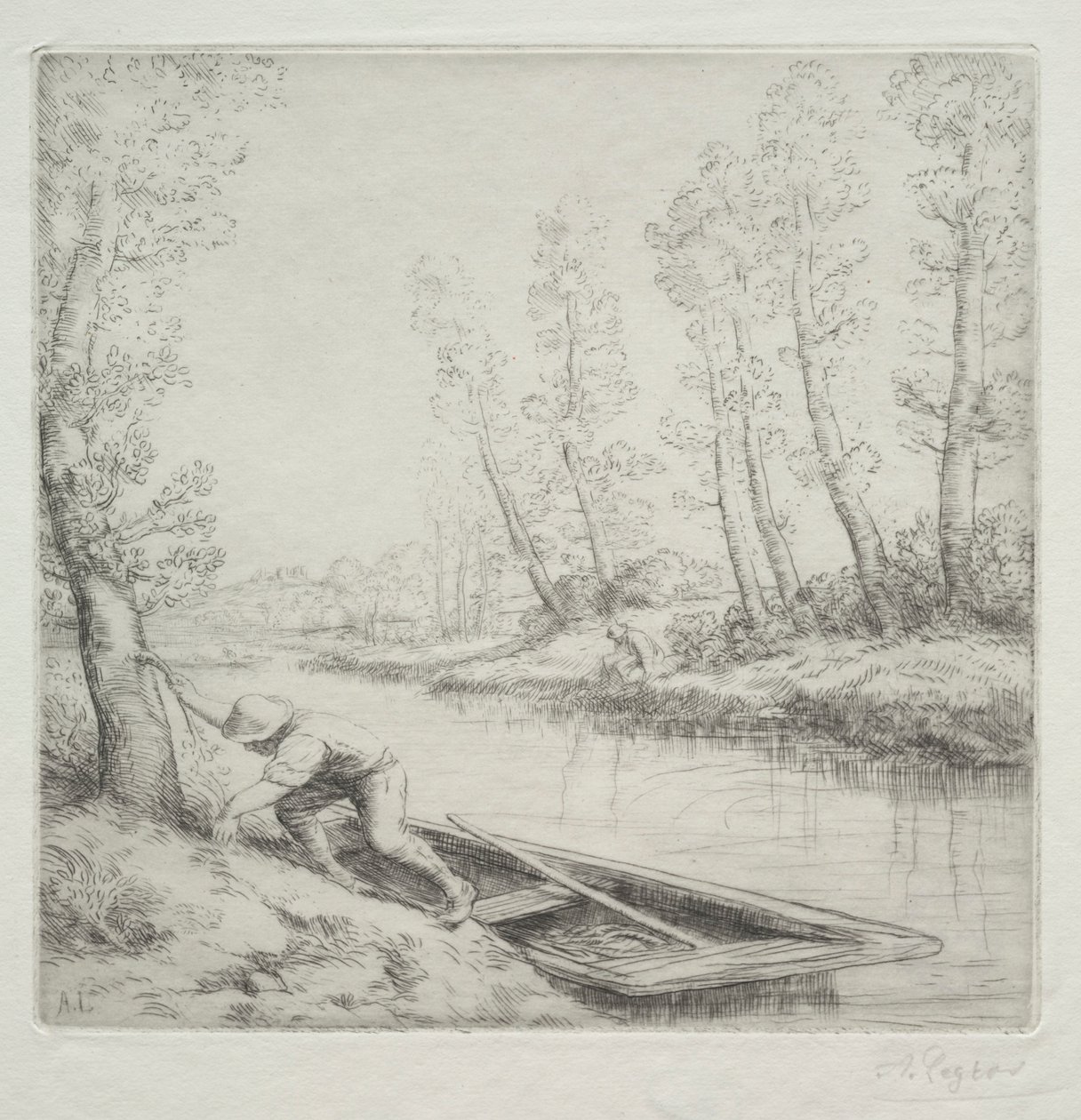 Morning on the River Morning on the River. av Alphonse Legros