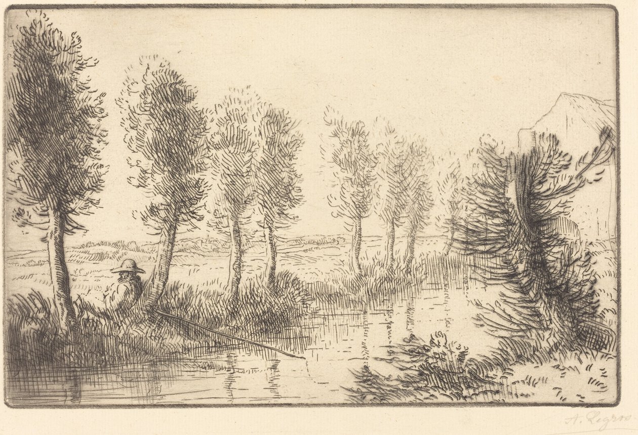 Nær møllen (Pres du moulin) av Alphonse Legros