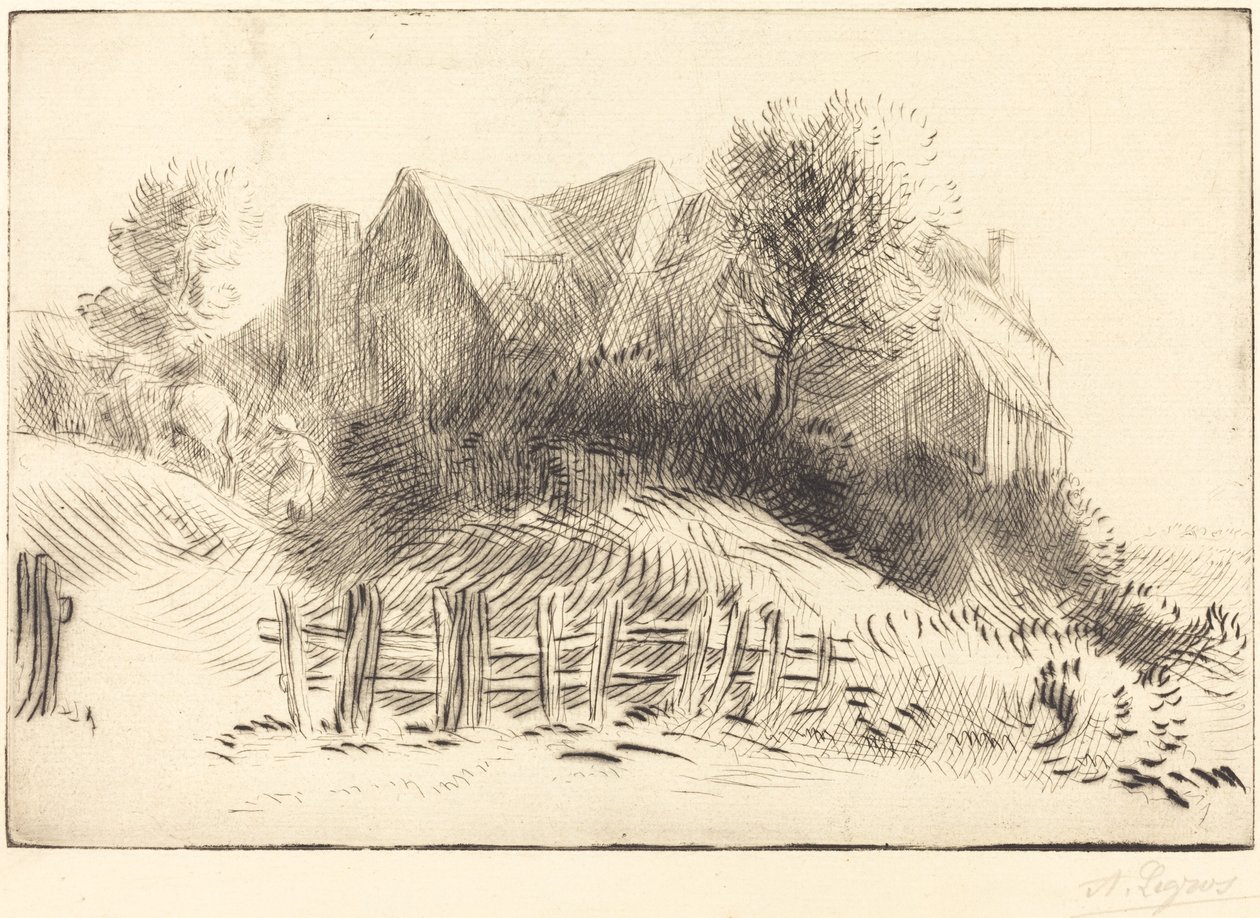 Old Inn En gammel kro. av Alphonse Legros