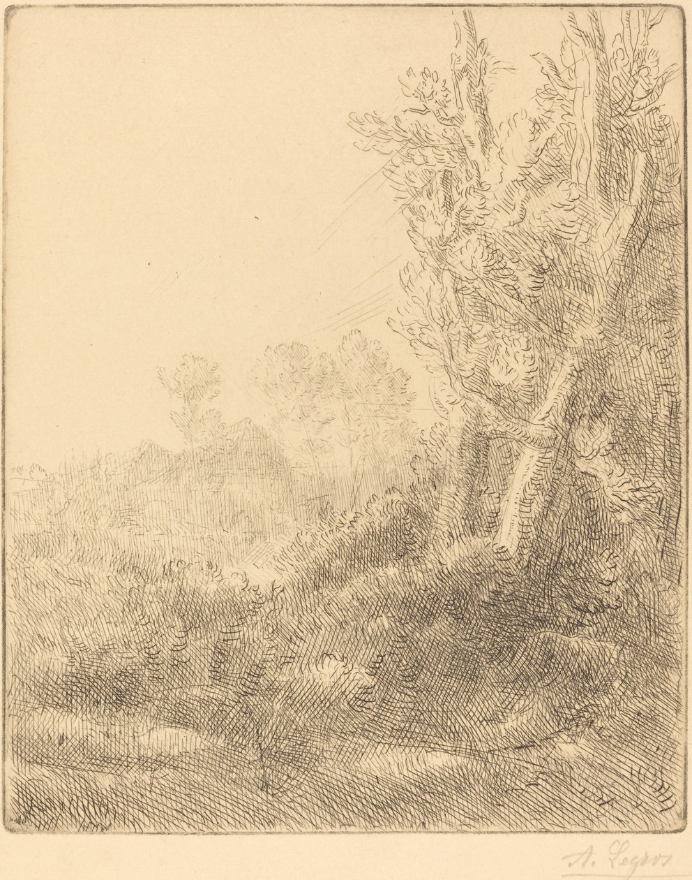 Gamle landsbyen av Alphonse Legros