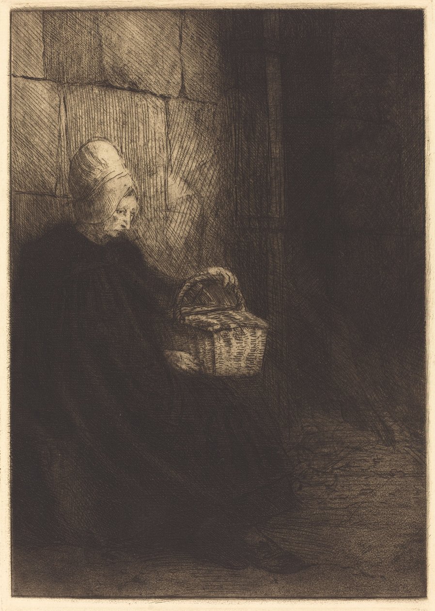 Bondekvinne fra Boulogne Bondekvinne fra rundt Boulogne kjent som La femme au panier. av Alphonse Legros
