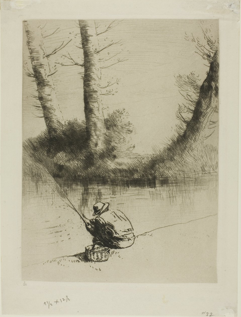 Pole Fisherman av Alphonse Legros