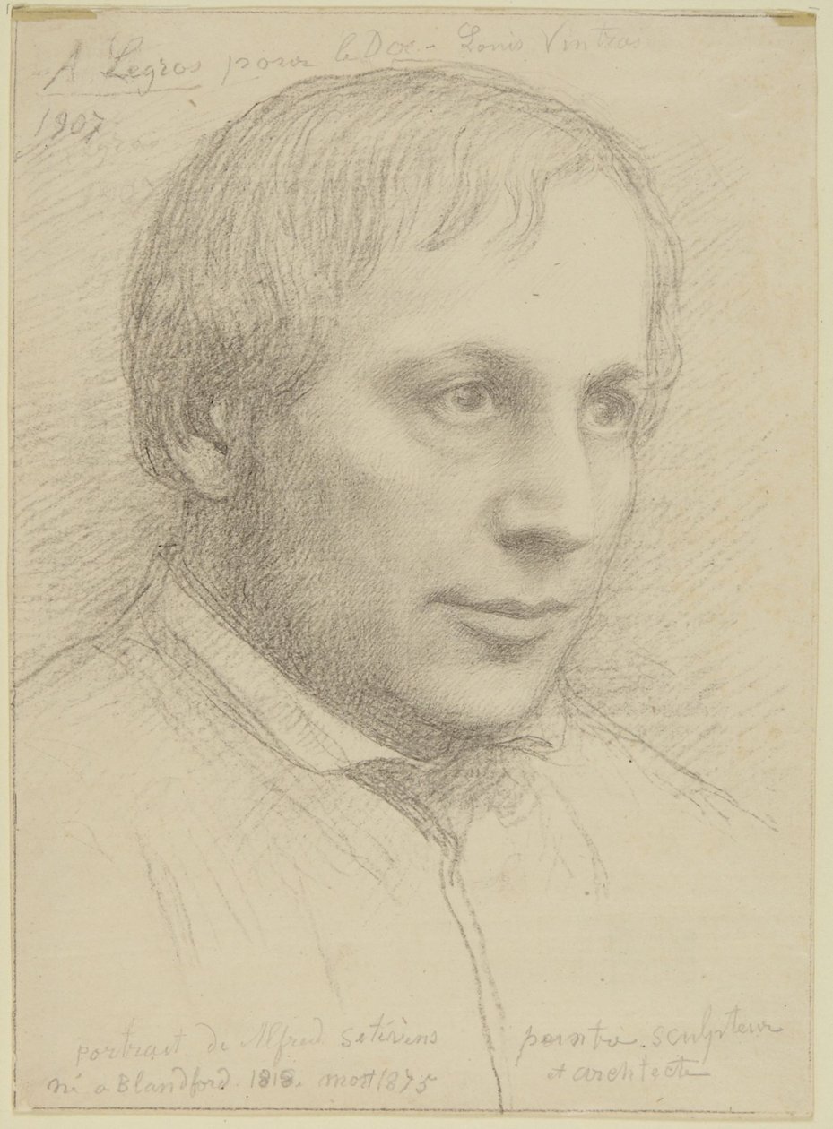 Portretthode av Alfred Stevens av Alphonse Legros