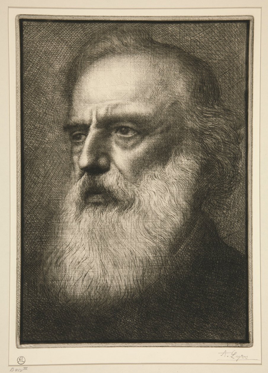 Portrett av kunstneren av Alphonse Legros