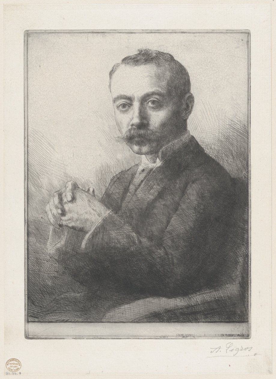 Portrett av Edward D. Adams, 1892. av Alphonse Legros