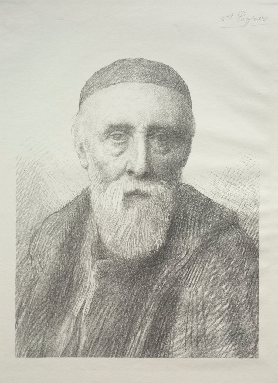 Portrett av George Frederic Watts 2. plate. av Alphonse Legros