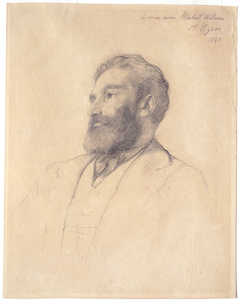 Portrett av Herbert Wilson av Alphonse Legros