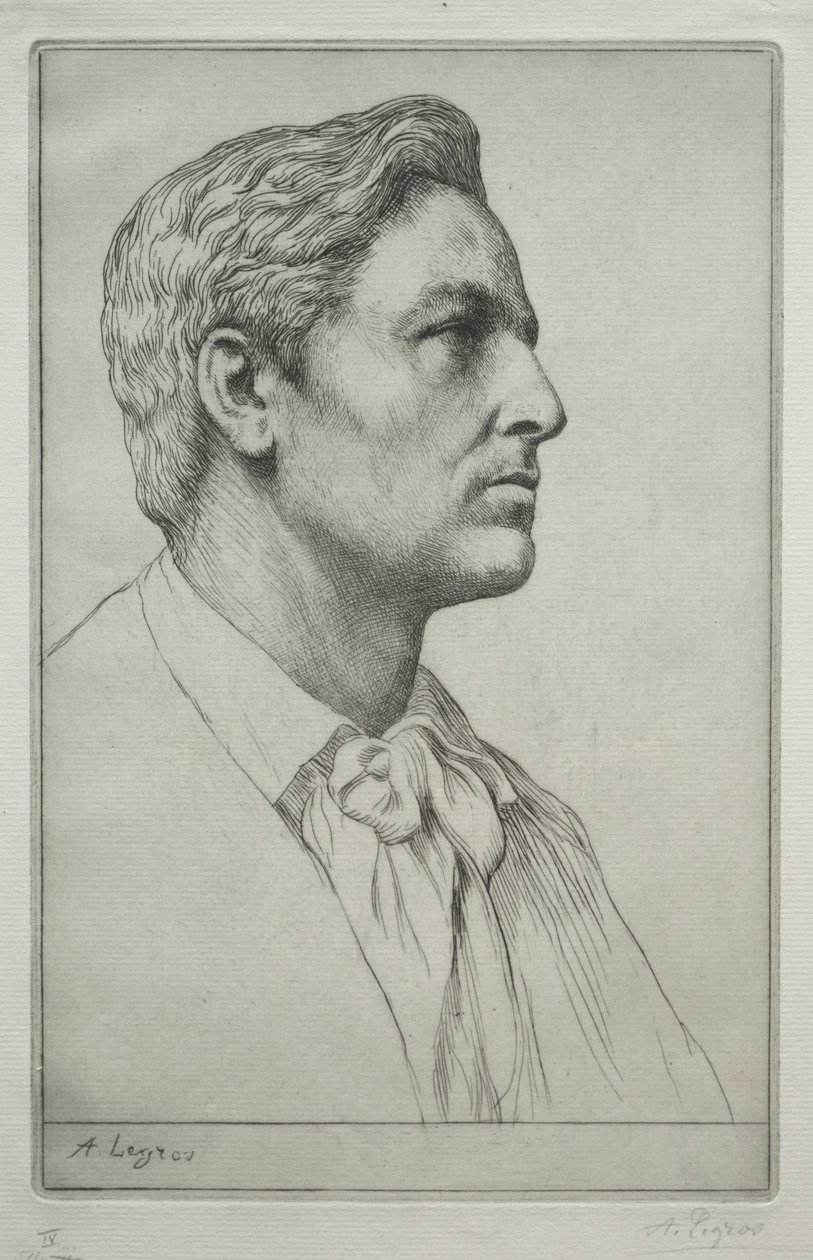 Portrett av Sir Charles Holroyd. av Alphonse Legros