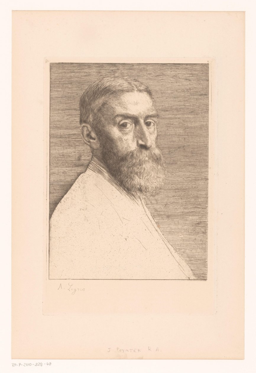 Portrett av Edward Poynter av Alphonse Legros