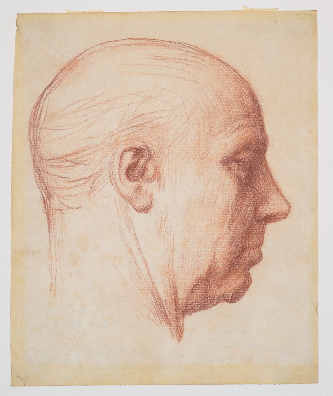 Profil av en mann av Alphonse Legros