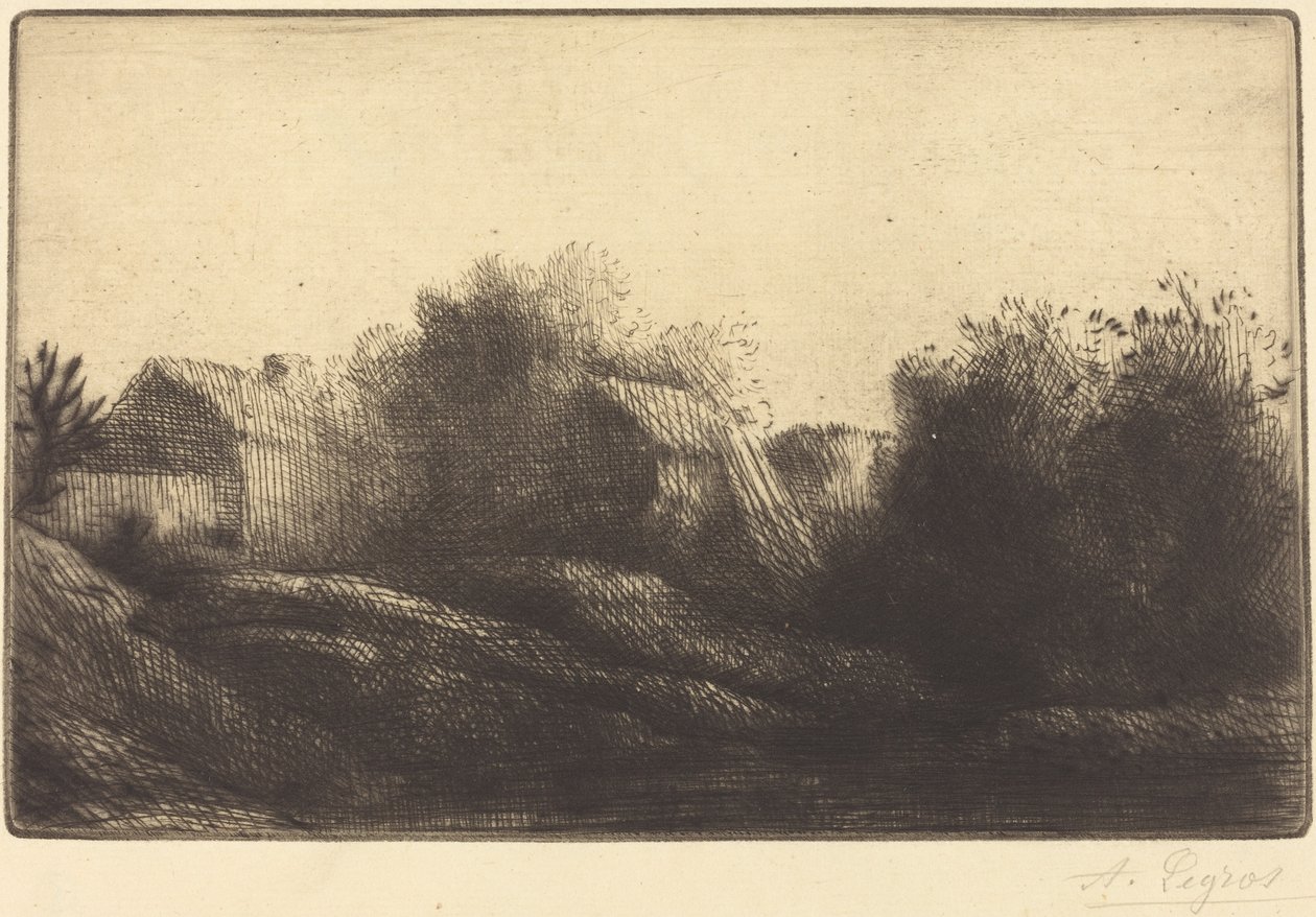 Remembrance of My Village (Souvenir de mon village) av Alphonse Legros