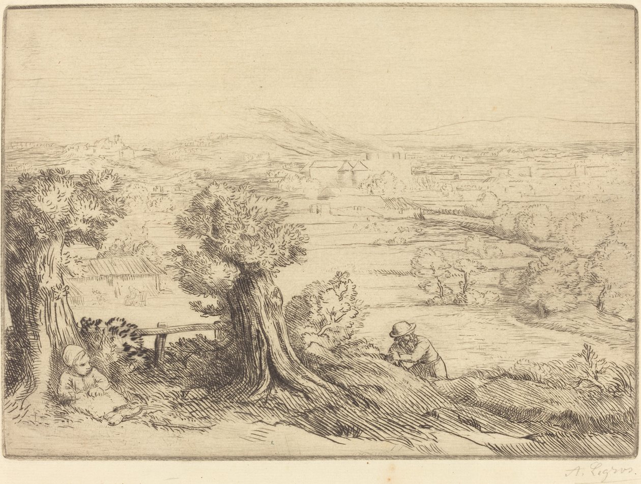 Minne om en dal i Burgund av Alphonse Legros