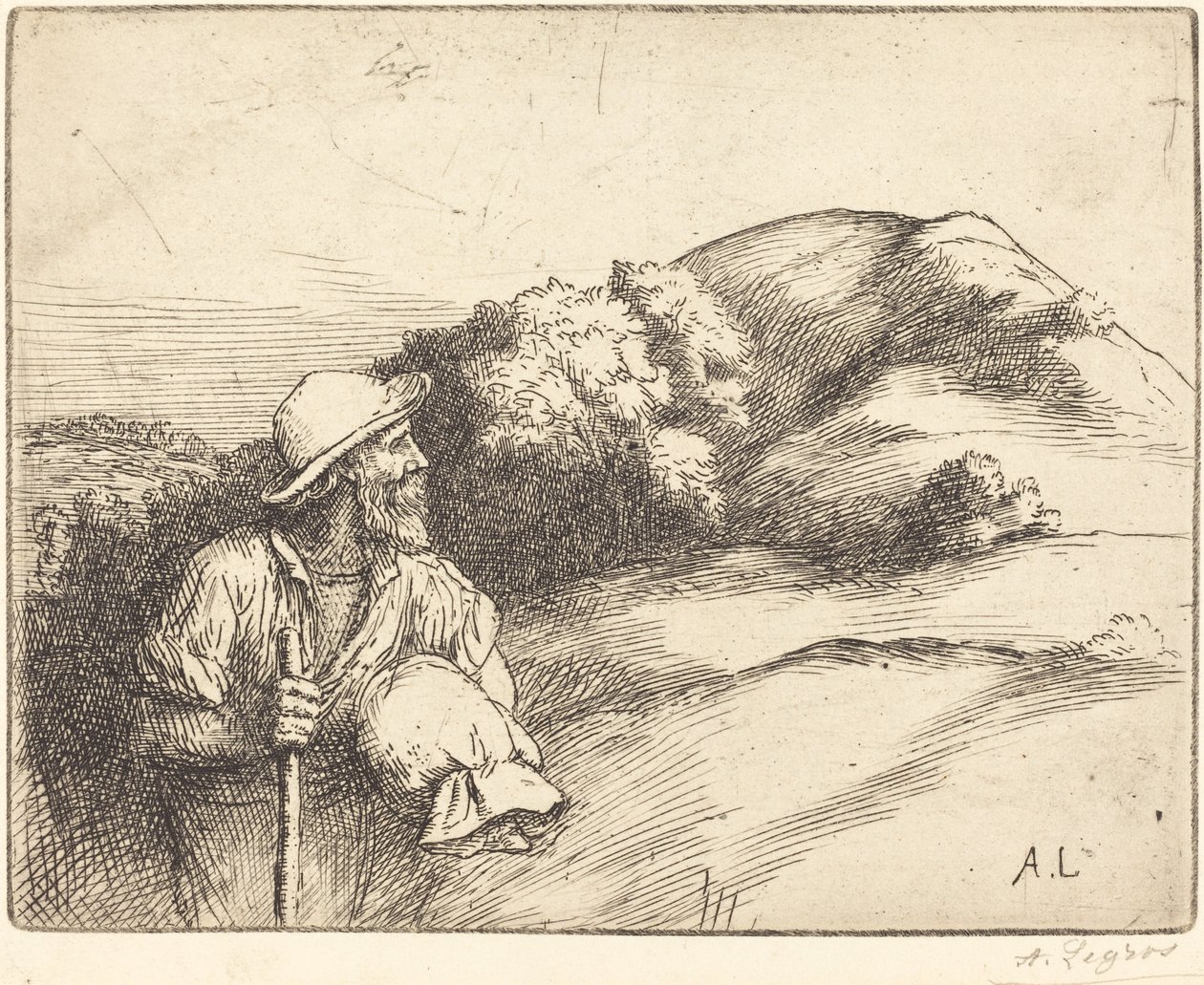 Retur fra Fields Le retour des champs. av Alphonse Legros