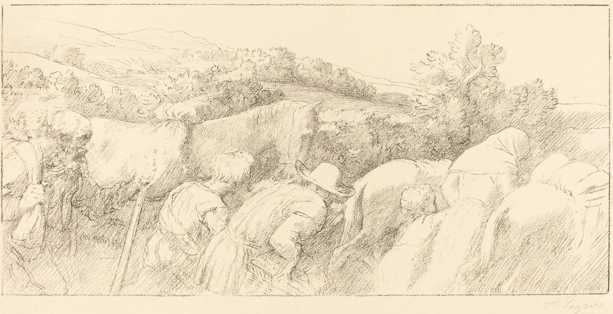 Retur av bøndene av Alphonse Legros
