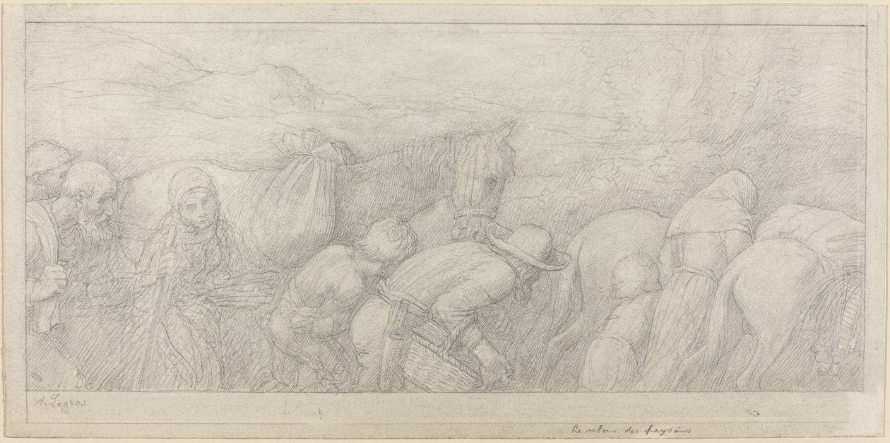 Retur av bøndene av Alphonse Legros