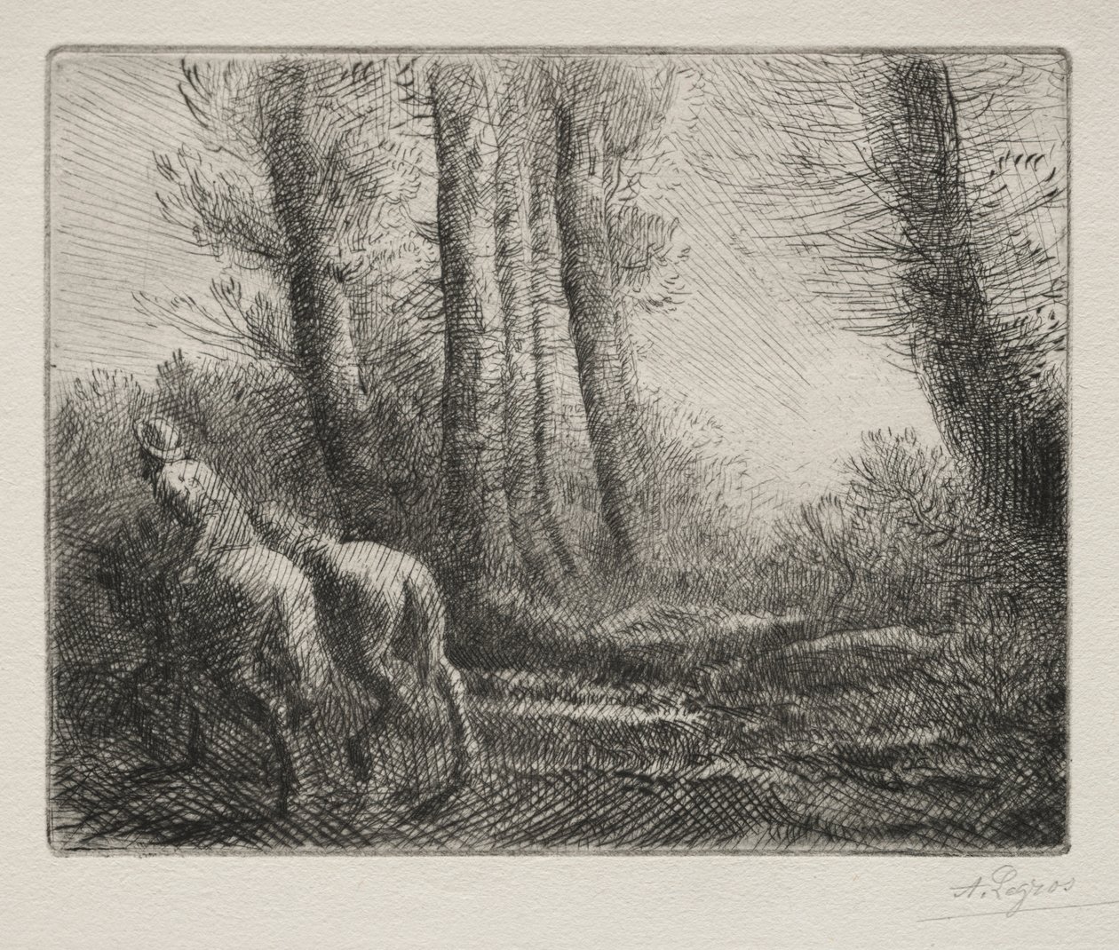 Tilbake fra Tilling the Land. av Alphonse Legros