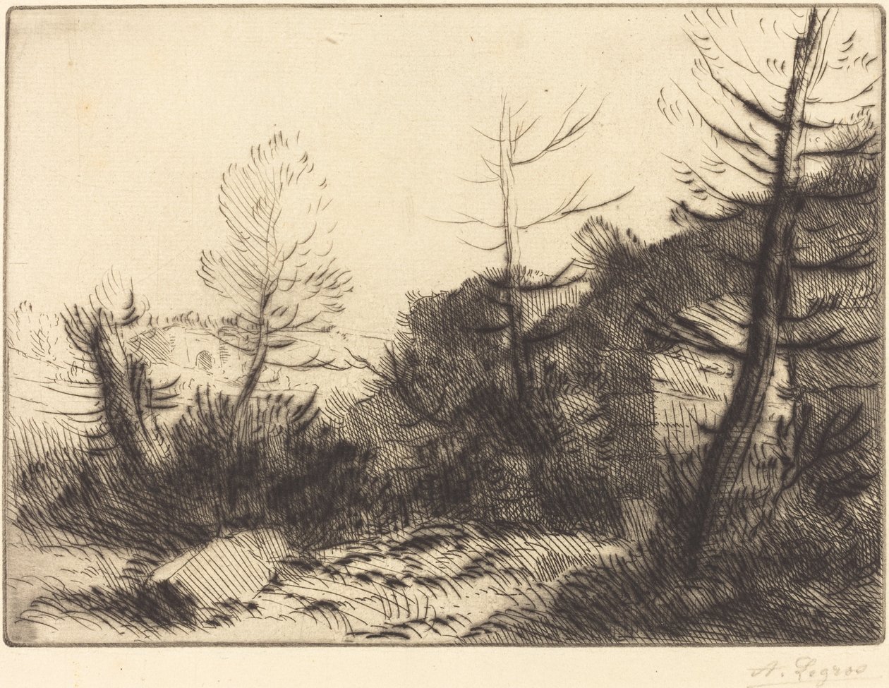 Romersk ruin Ruine romaine. av Alphonse Legros