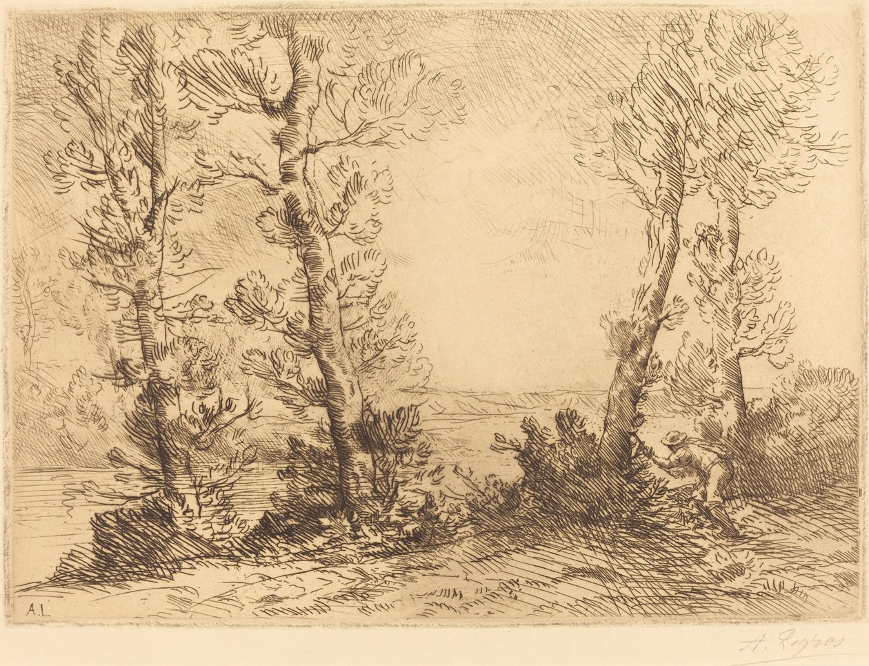 Laksefisker Laksefiskeren. av Alphonse Legros
