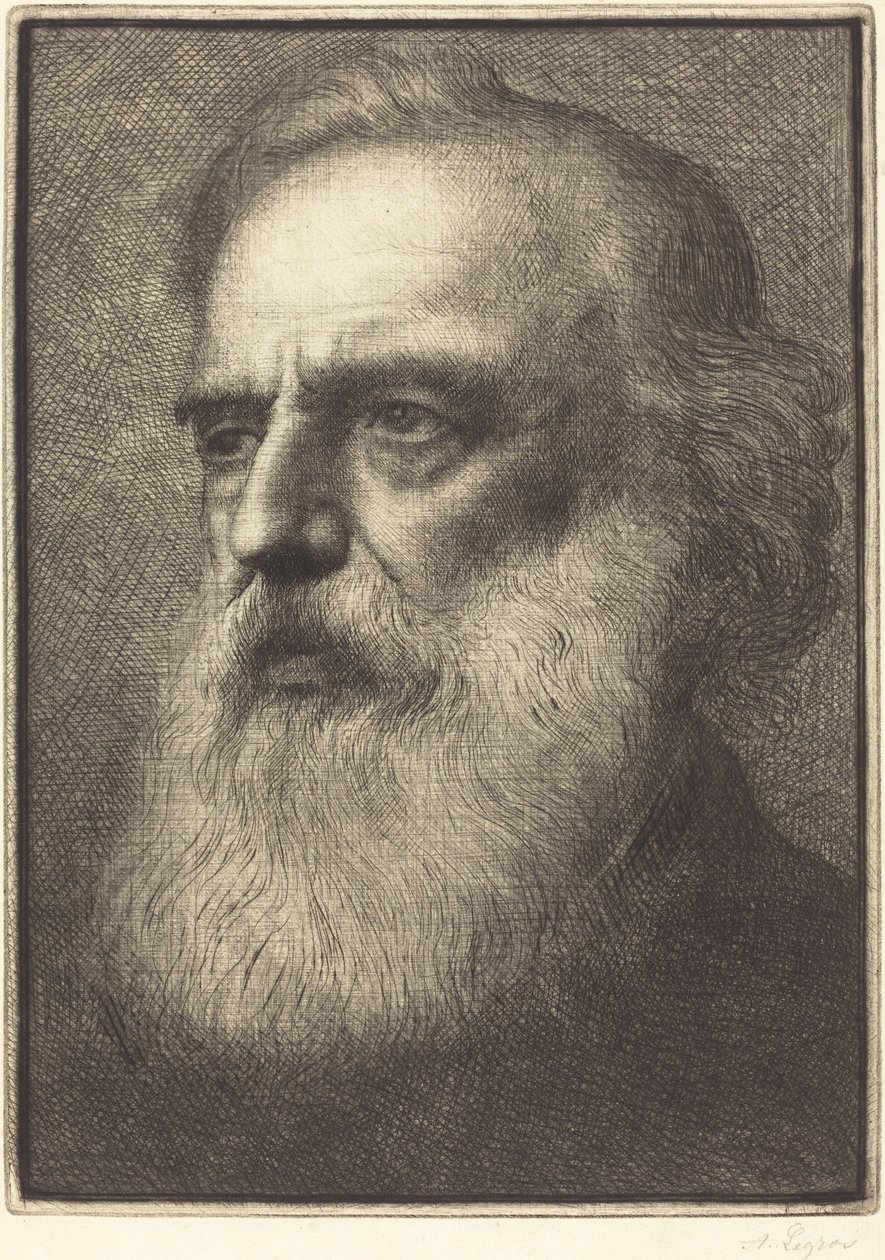 Selvportrett, 4. plate. av Alphonse Legros