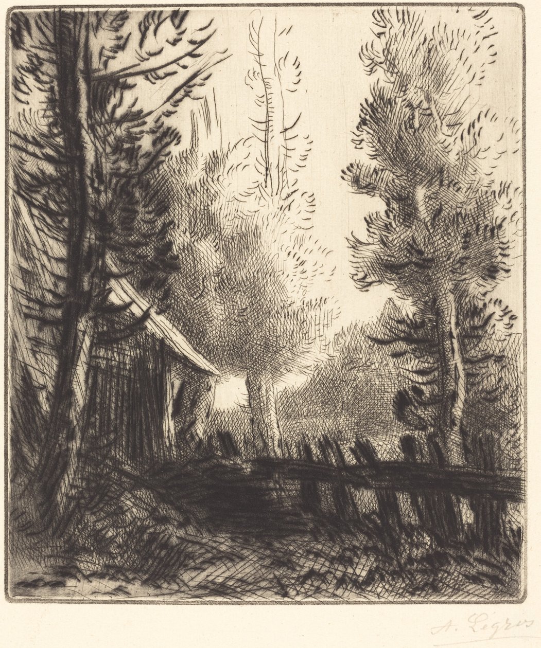Shed Le hangar. av Alphonse Legros