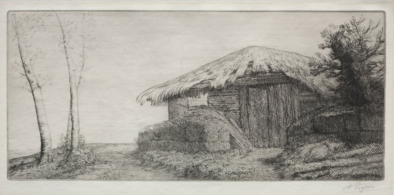 Sauefjøs på Bakken av Alphonse Legros