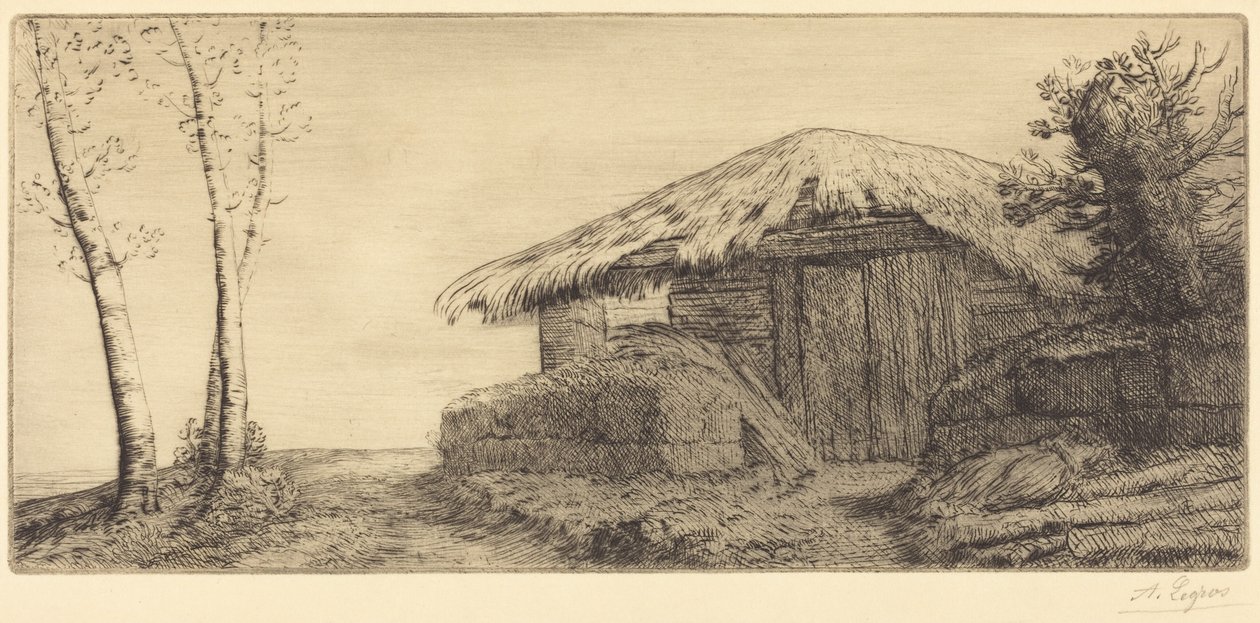 Gjeterhytte i en åsside av Alphonse Legros