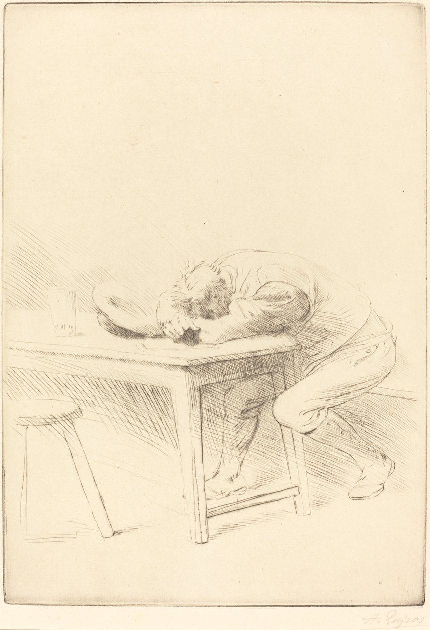Siesta av en arbeider Siesta av en arbeider. av Alphonse Legros