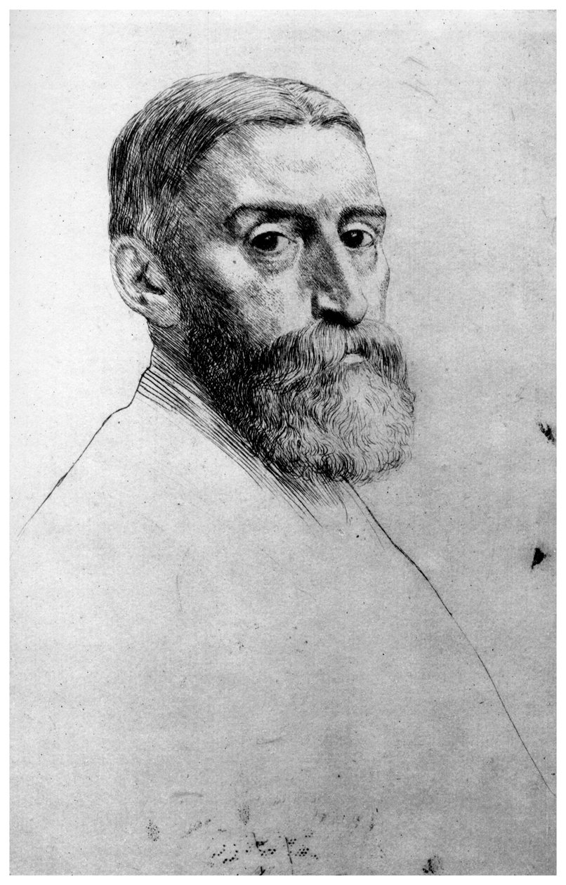 Sir E Poynter, c1860-1910 1924 av Alphonse Legros
