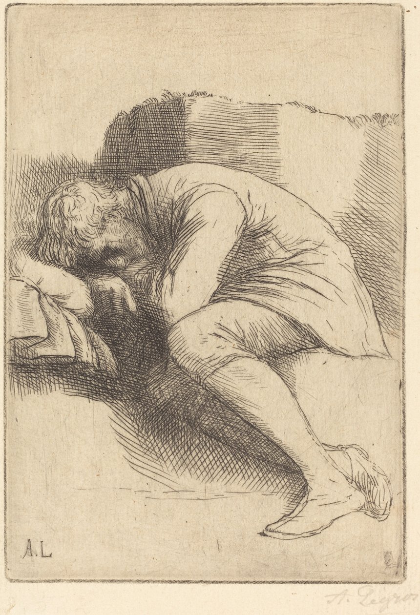 Sovende av Alphonse Legros