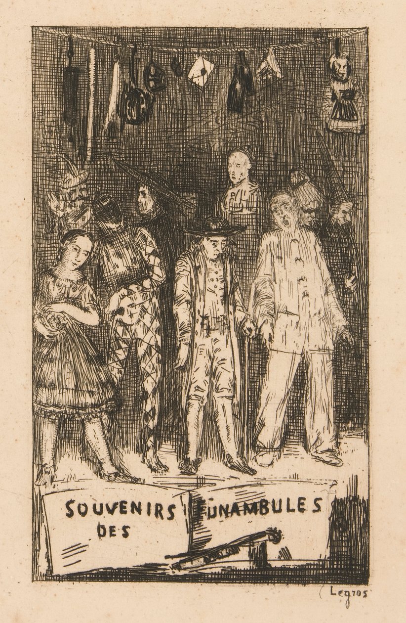 Minner om funambulistene av Alphonse Legros
