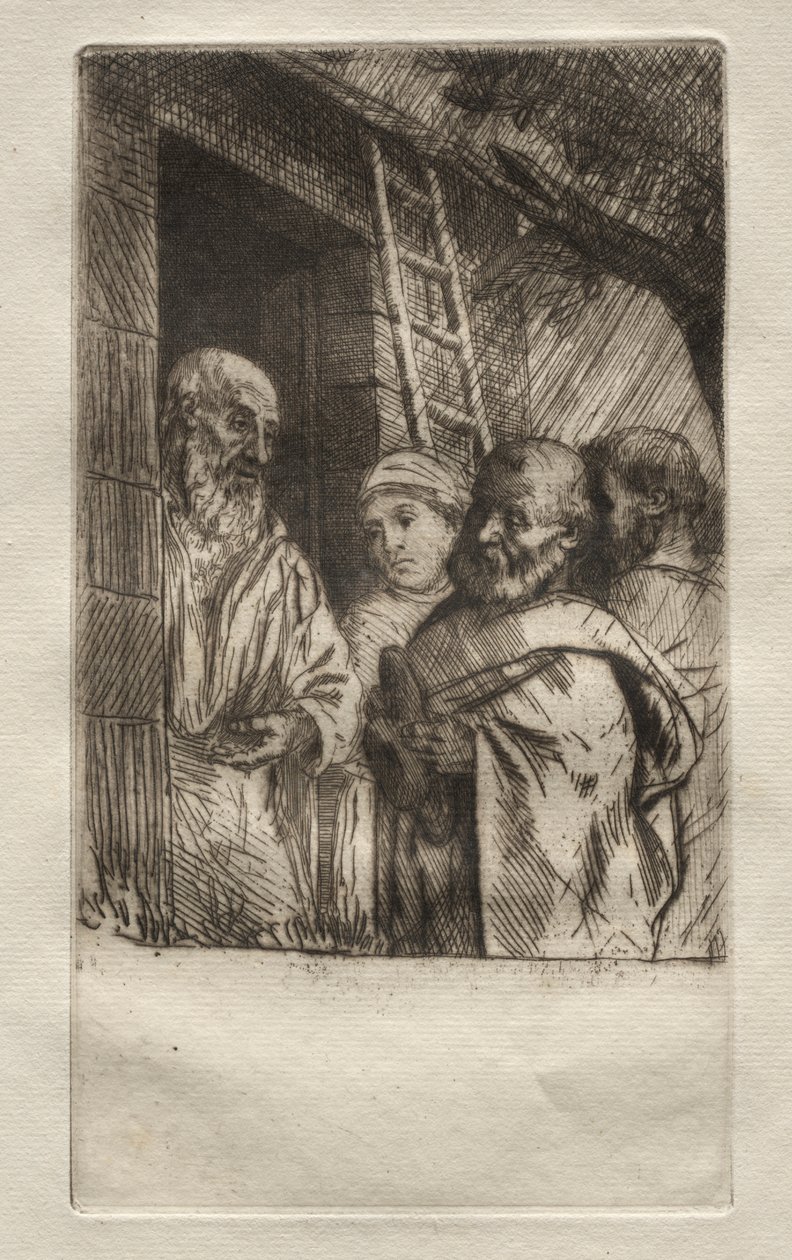 St. Peter og St. Paul ved porten til Bonhomme Misère av Alphonse Legros
