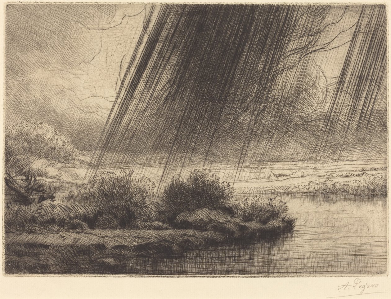 Storm av Alphonse Legros