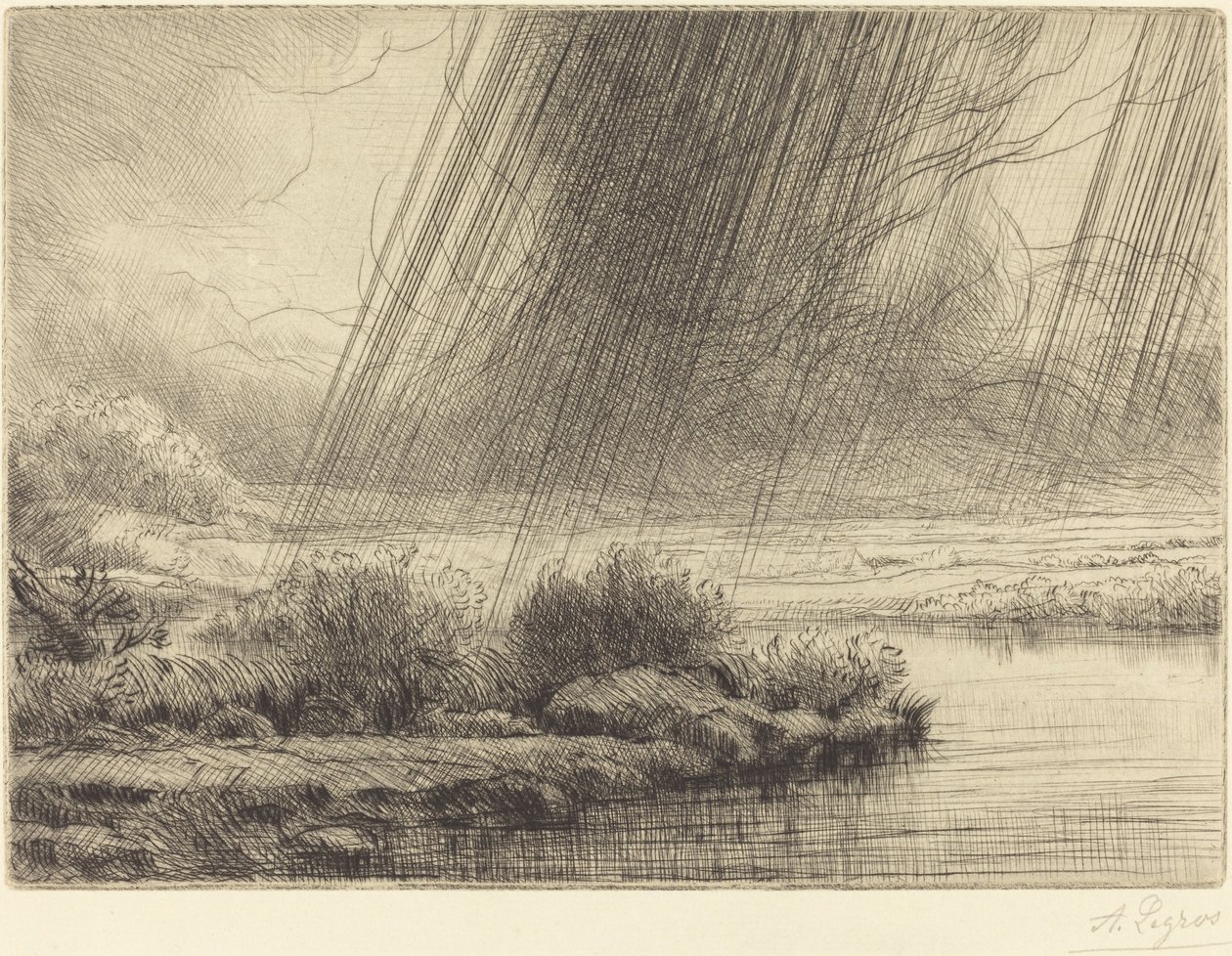 Storm En storm. av Alphonse Legros