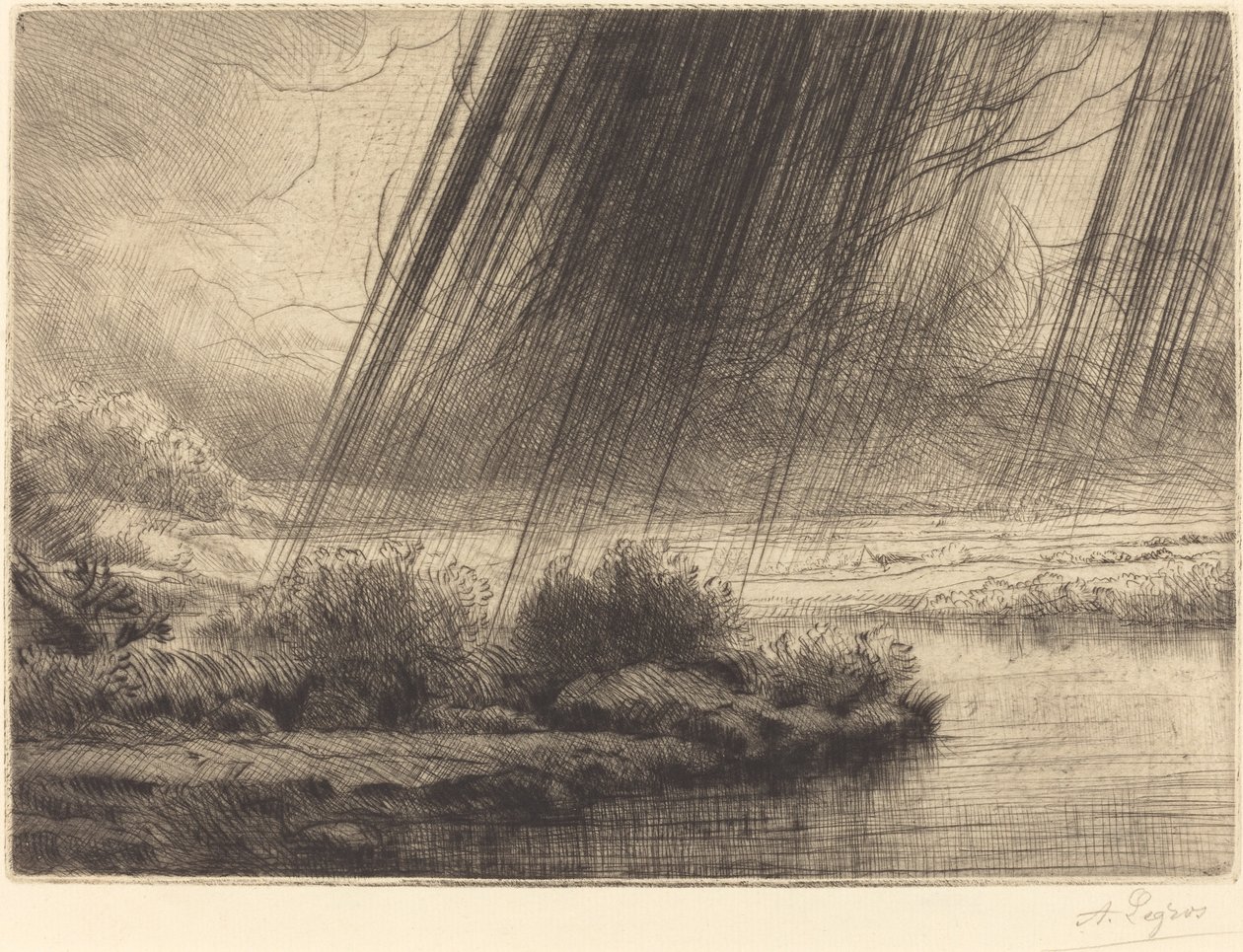 Storm En storm. av Alphonse Legros