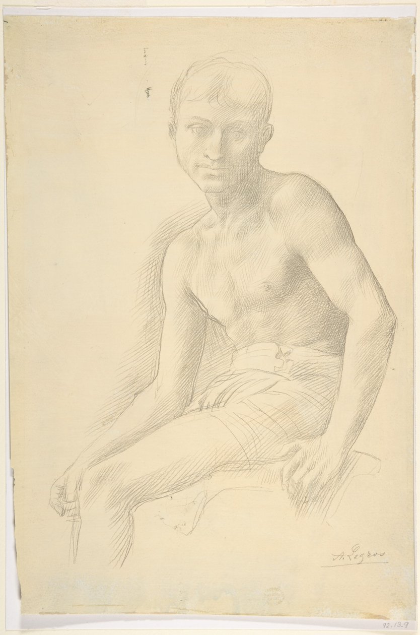 Studie av en figur av Alphonse Legros