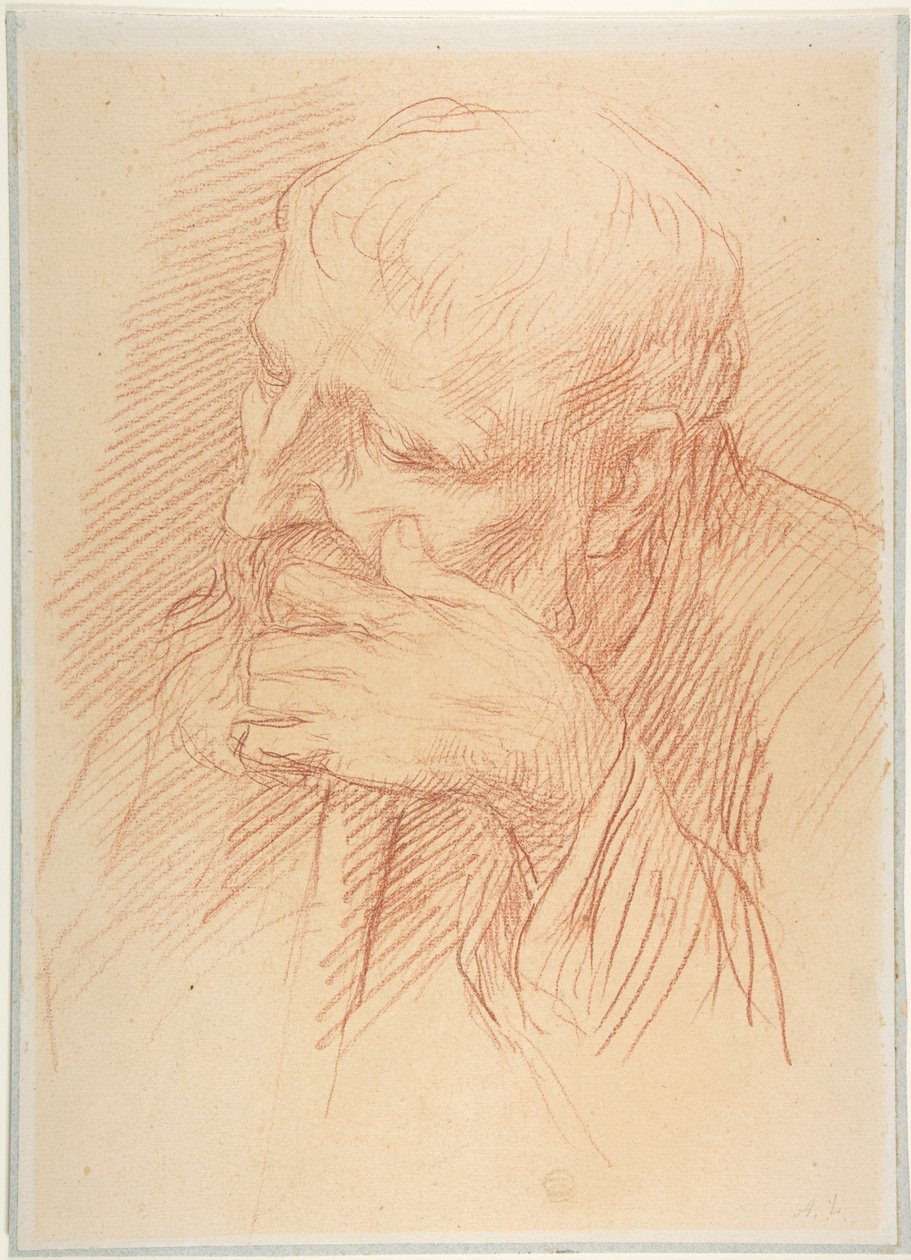 Hodestudie av Alphonse Legros